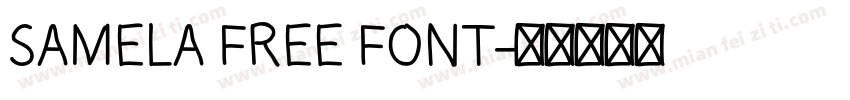 SAMELA FREE FONT字体转换